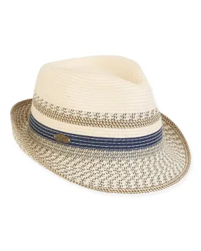 2024 Sun N Sand Caribbean Joe Straw Fedora Hat - Hcj367