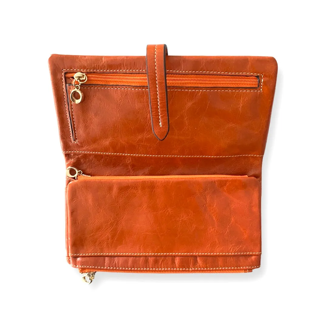 Abigail Leather Travel Bifold Wallet