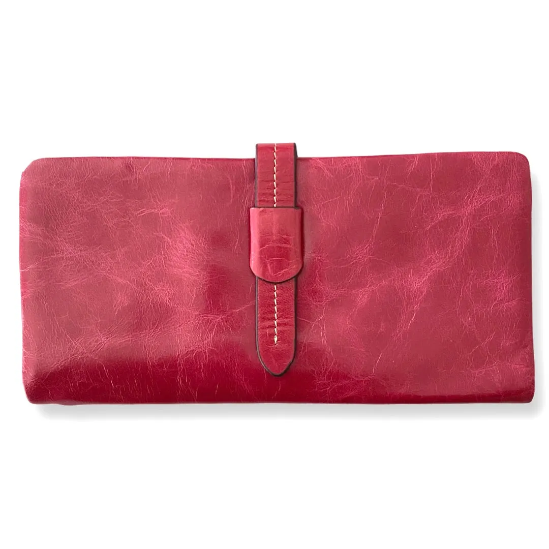 Abigail Leather Wallet - Pink