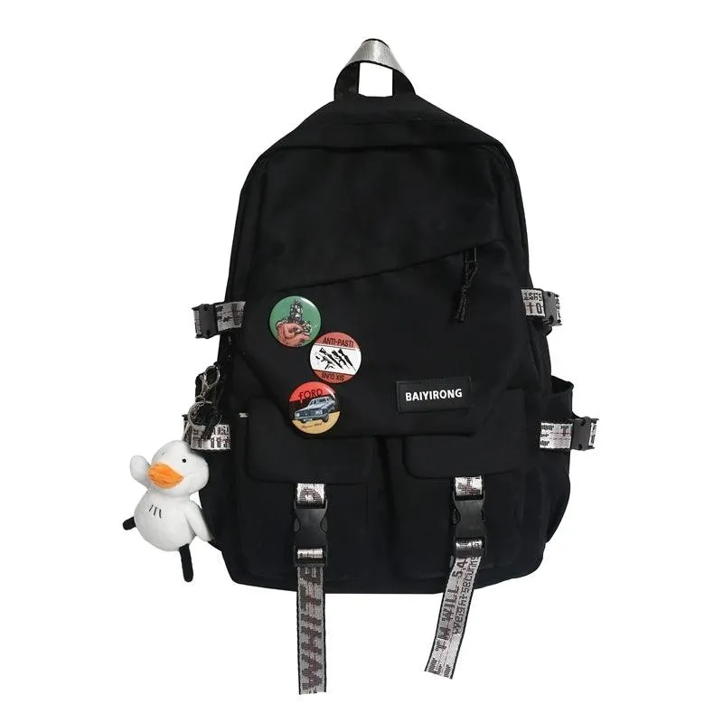 ACB539 Cool Backpack For Women's and Men's -  Diagonal Zipper Badge