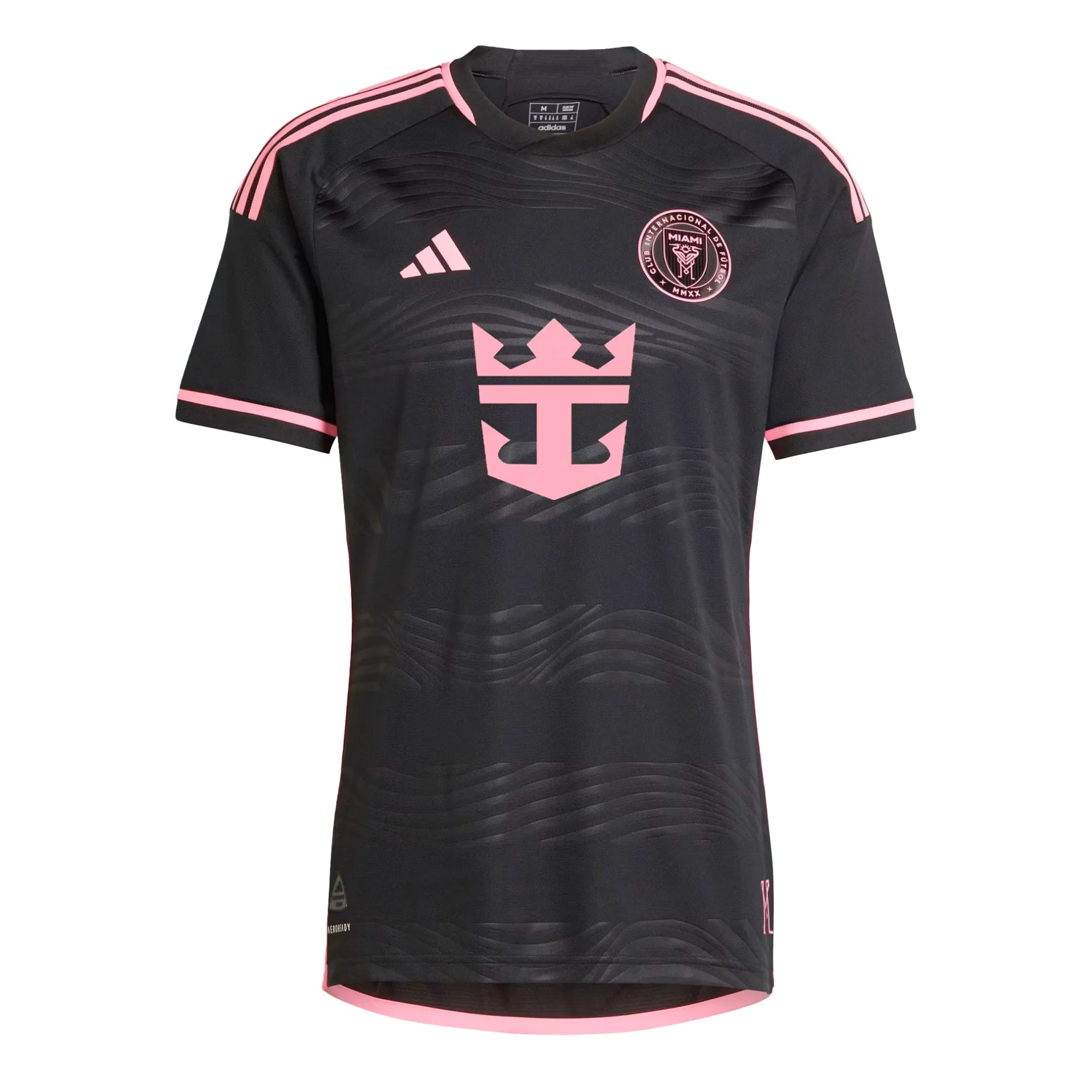 adidas Men's Inter Miami 2024/25 Authentic Away Jersey Black/Pink