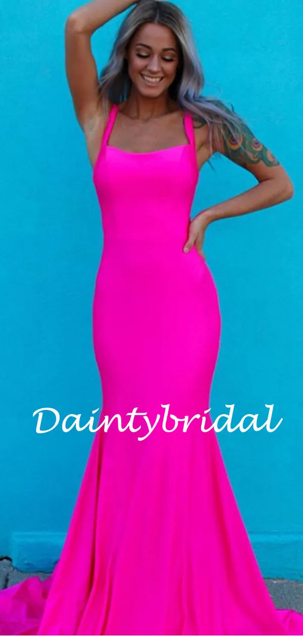 Affordable Spaghetti StrapMermaid Prom Dresses Evening Dresses.DB10802