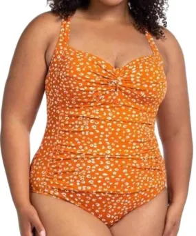 ArteSands Chee'tah Botticelli Twist Front One Piece Swimsuit