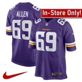 AVAILABLE IN-STORE ONLY! Jared Allen Minnesota Vikings Purple Nike Game Jersey