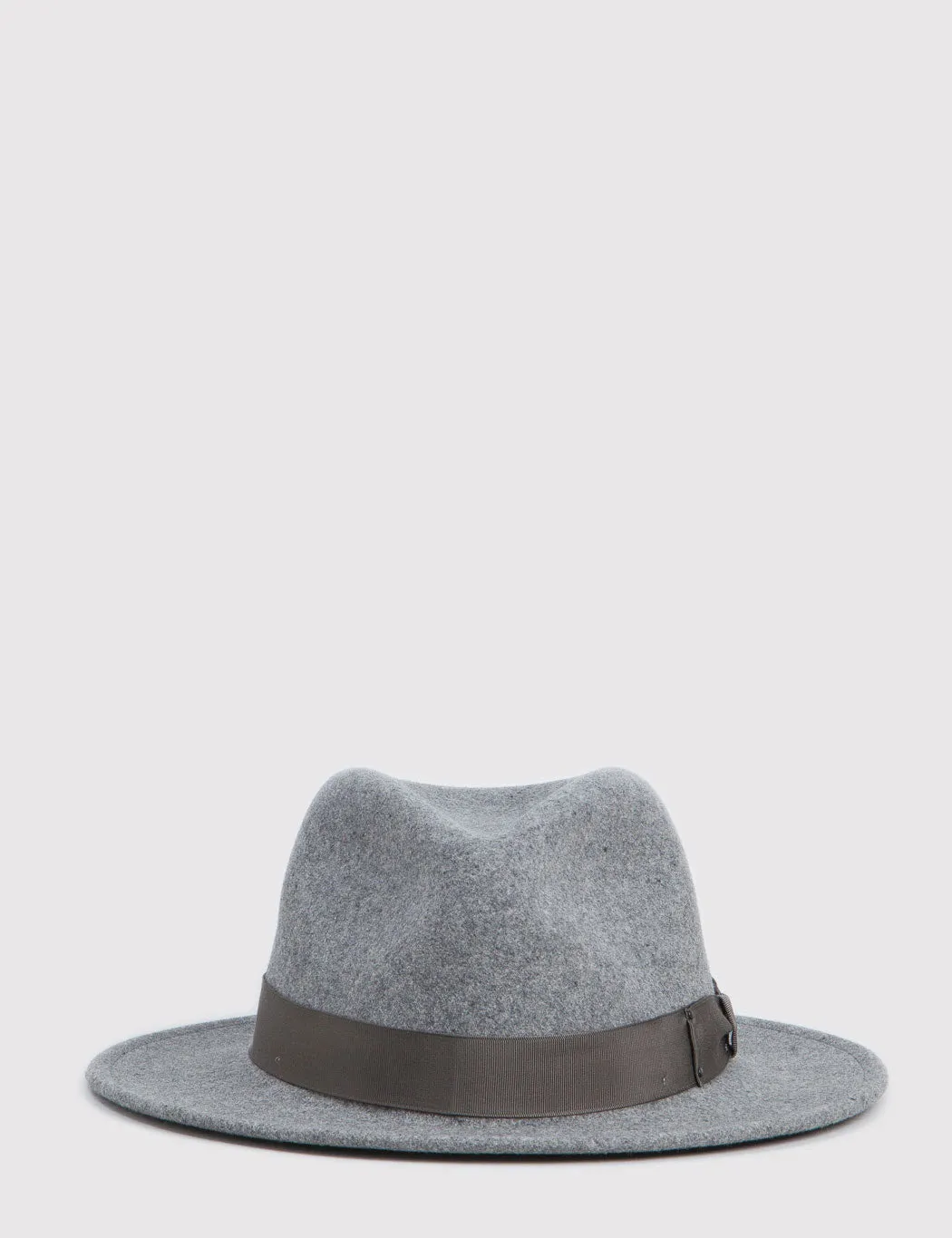 Bailey Curtis Widebrim Fedora Hat - Oxford Grey Mix