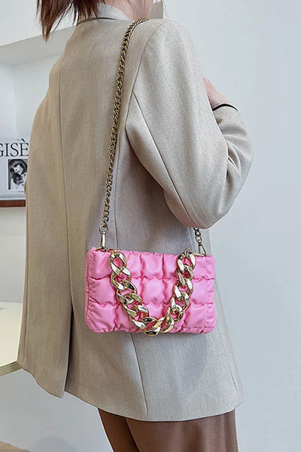 BK Brand Quilted Chain Shoulder Purse