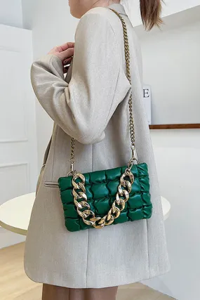 BK Brand Quilted Chain Shoulder Purse