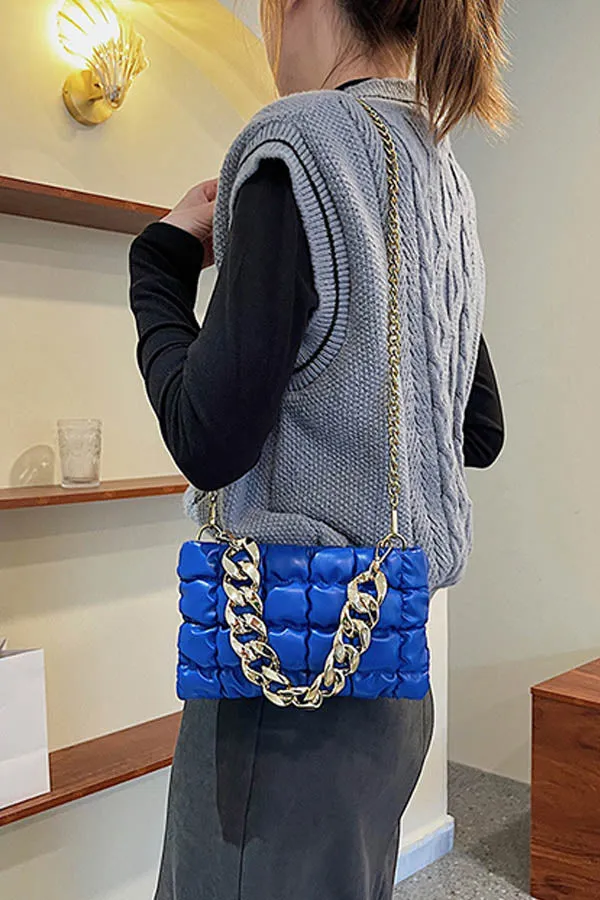 BK Brand Quilted Chain Shoulder Purse