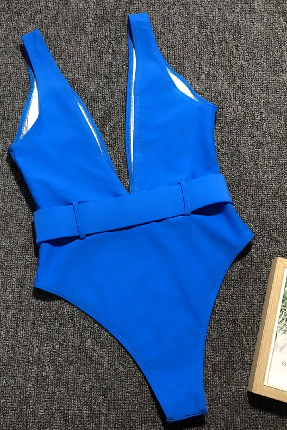 BLUE ONE PIECE SWIMSUIT