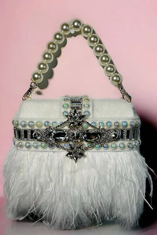 Bonita Feather Clutch(Ready To Ship)