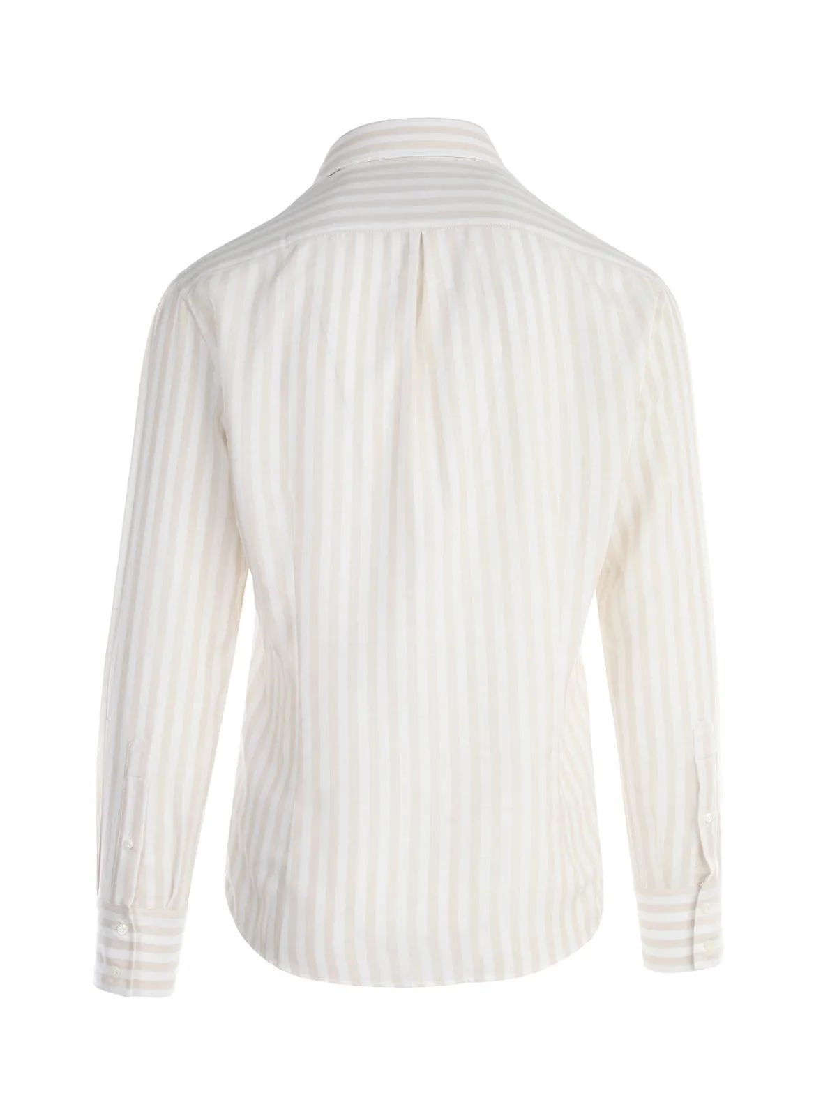 Brunello Cucinelli Slim Fit Striped Buttoned Shirt