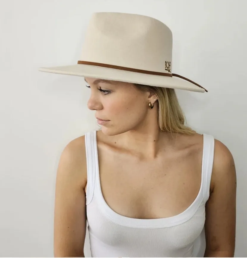 Burleigh Beach Fedora Adult Bone