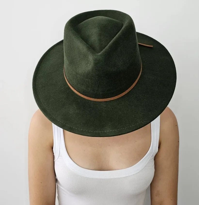 Burleigh Beach Fedora Adult Forrest Green