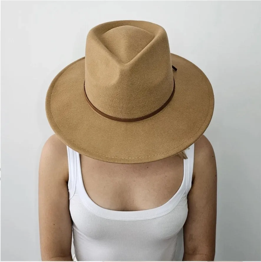 Burleigh Beach Fedora Adult Tan