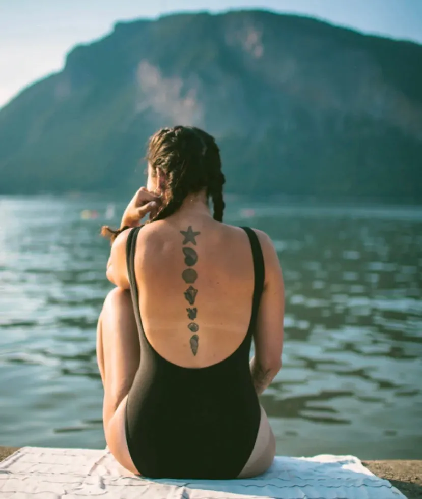 Canoe Collective Bathing Suit Black One Piece