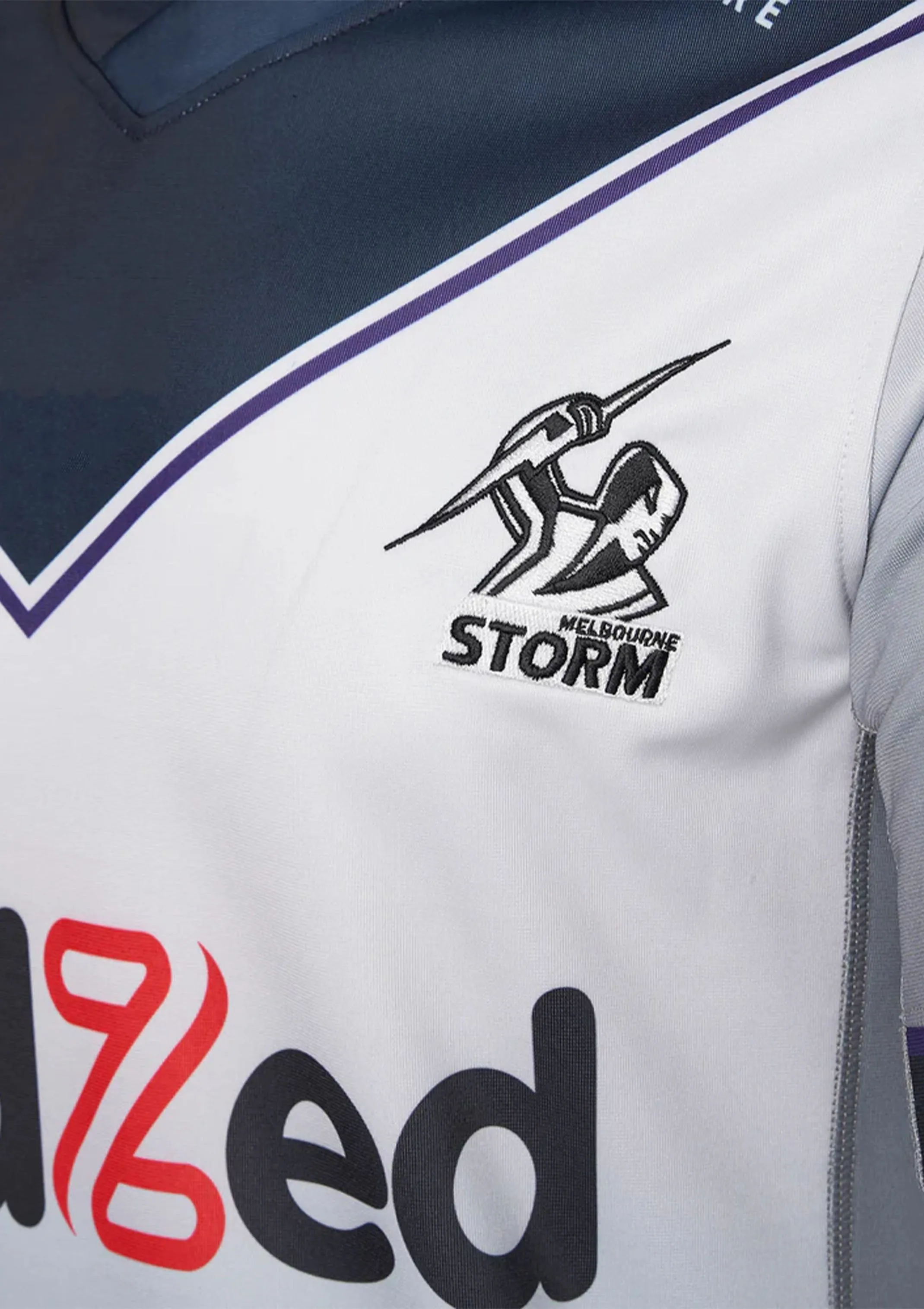 Castore Mens Melbourne Storm Replica Away Jersey Grey  JCMSAJMR