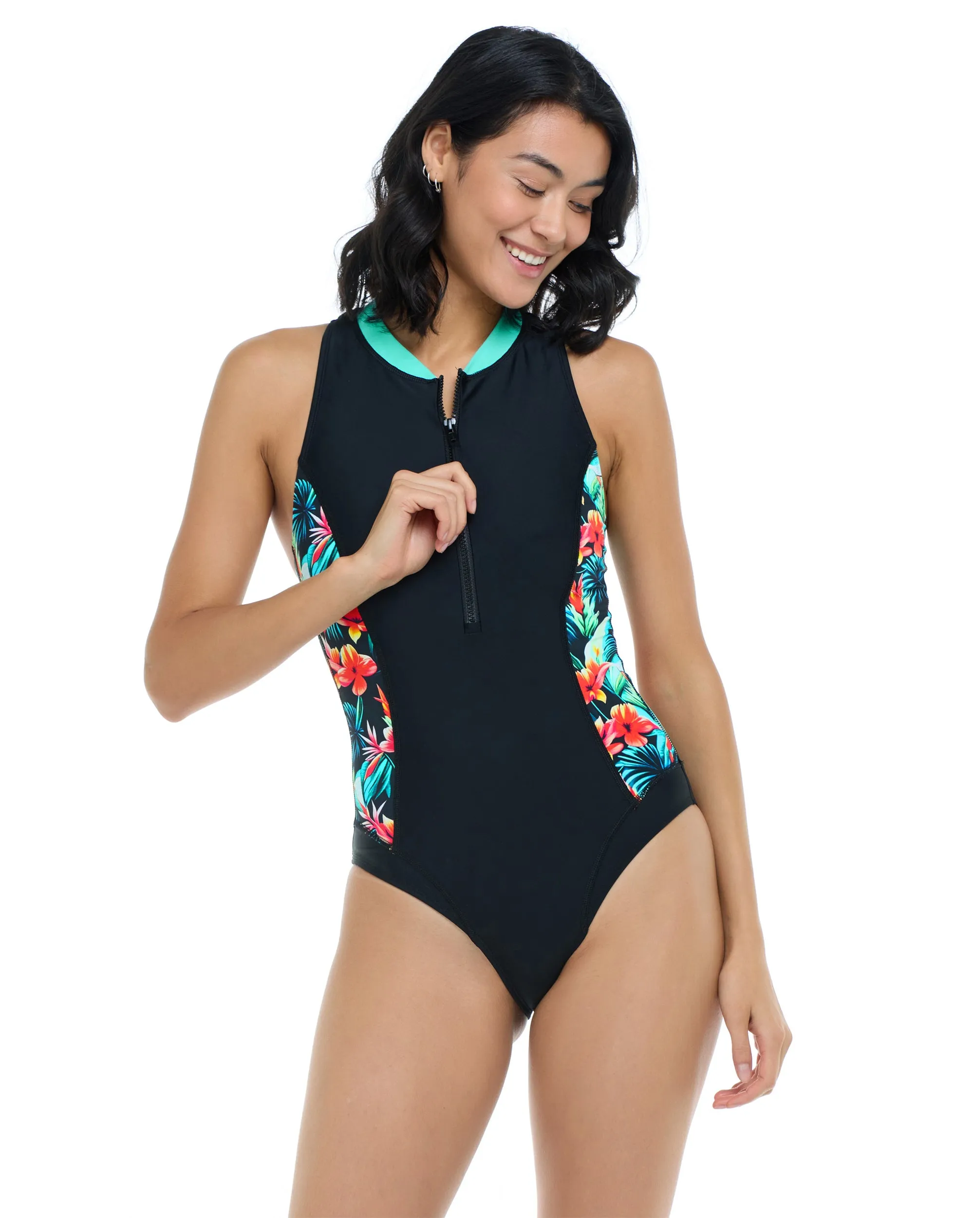 Colola Edith One-Piece Swimsuit - Colola / Black