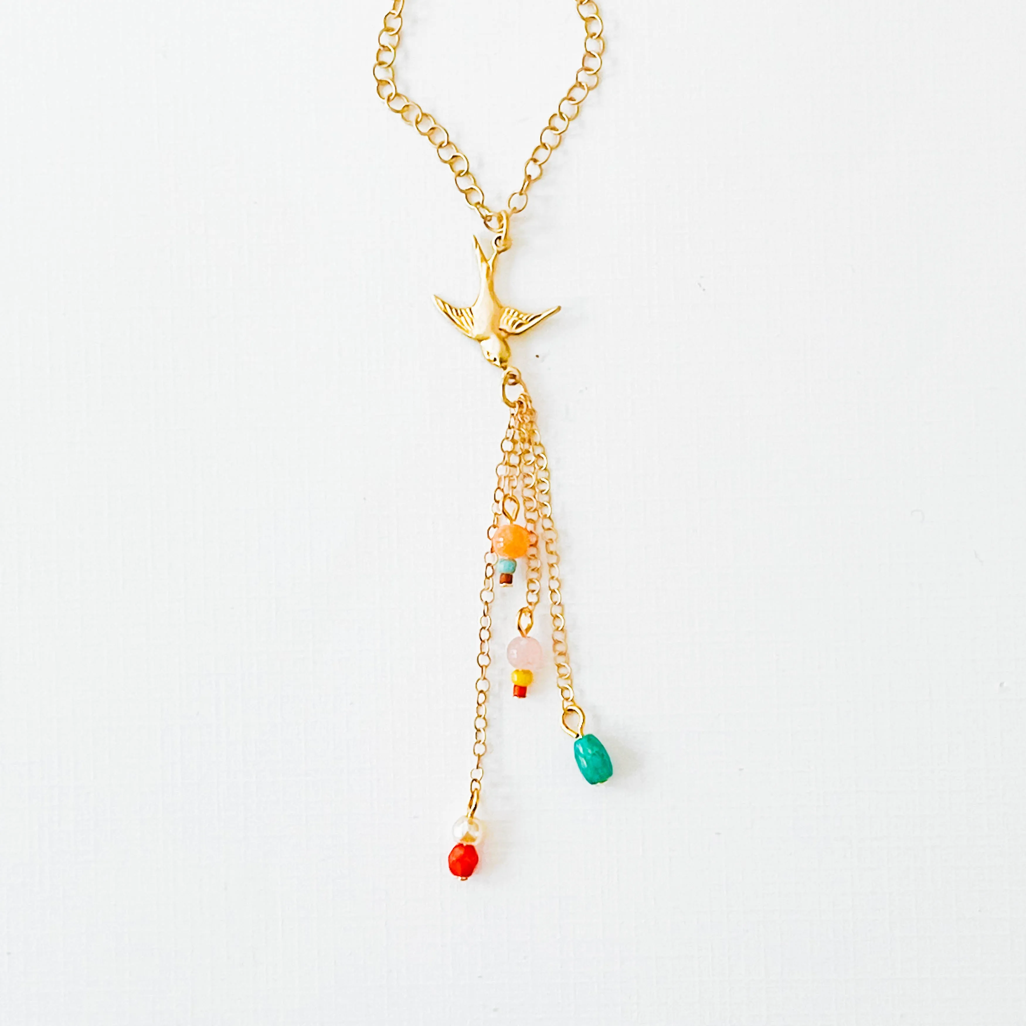 Dainty Bird Chain necklace-WS