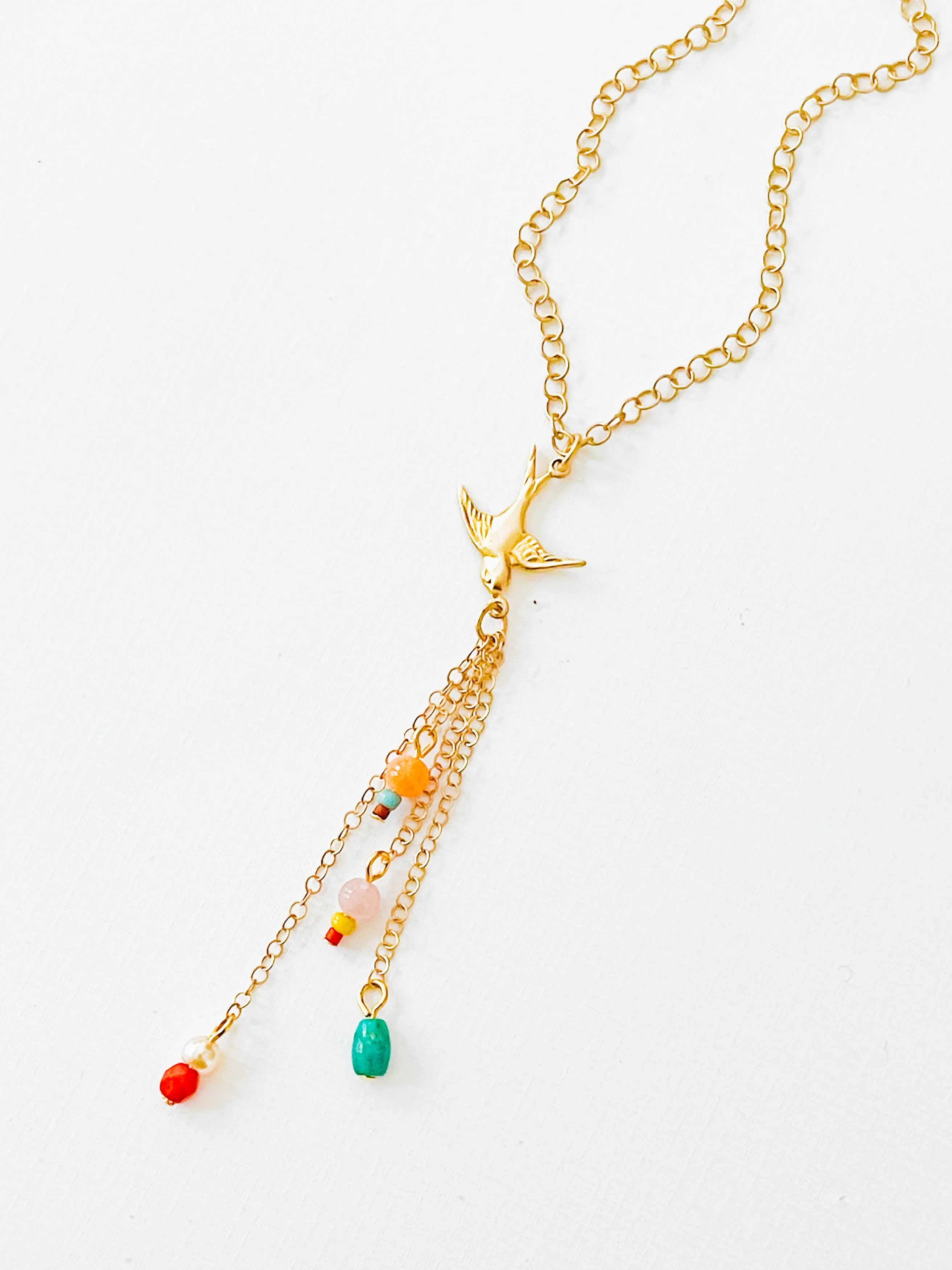 Dainty Bird Chain necklace-WS