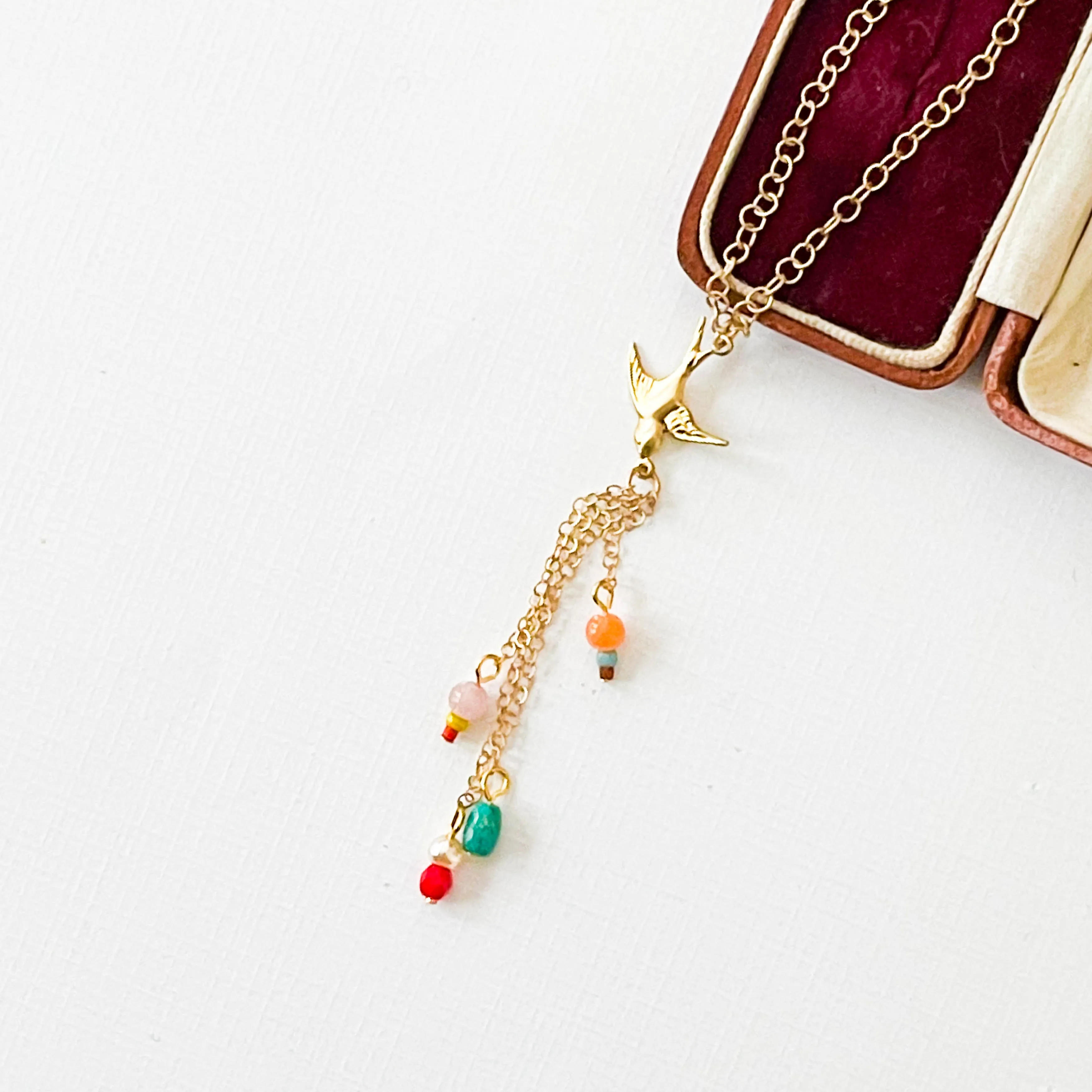 Dainty Bird Chain necklace