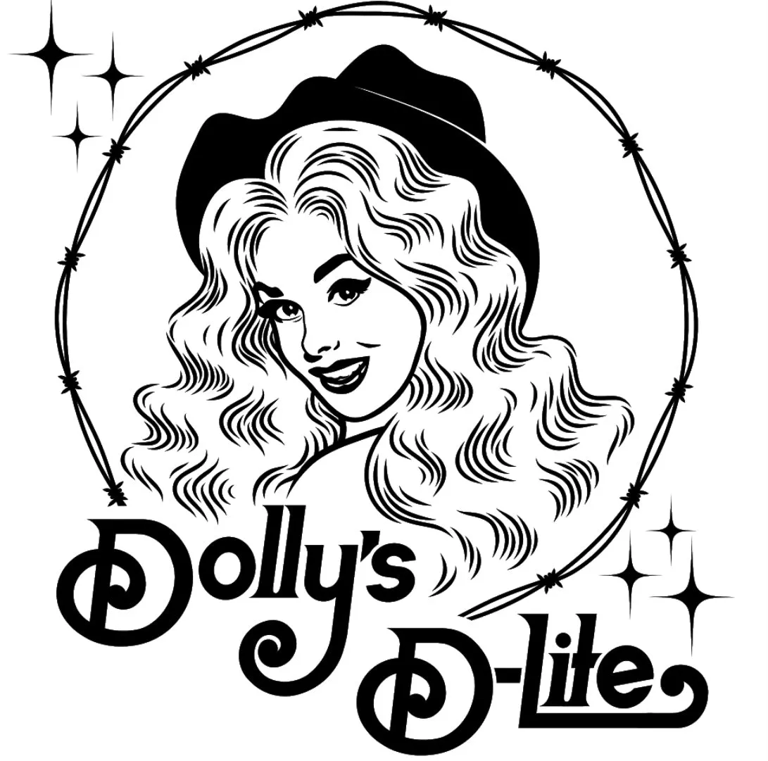 Dolly’s D-Lite Barb Wire Logo Tee