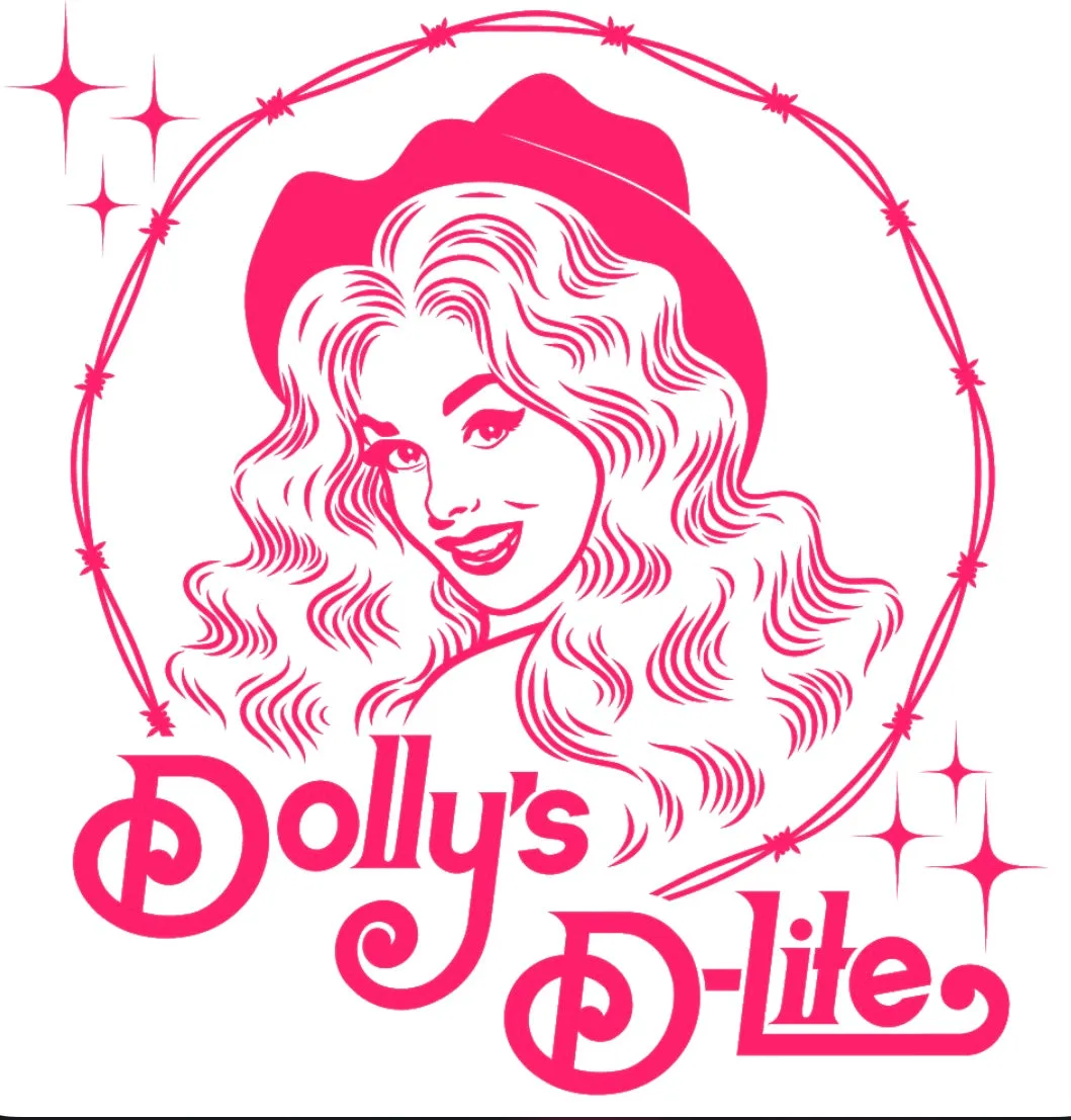 Dolly’s D-Lite Barb Wire Logo Tee