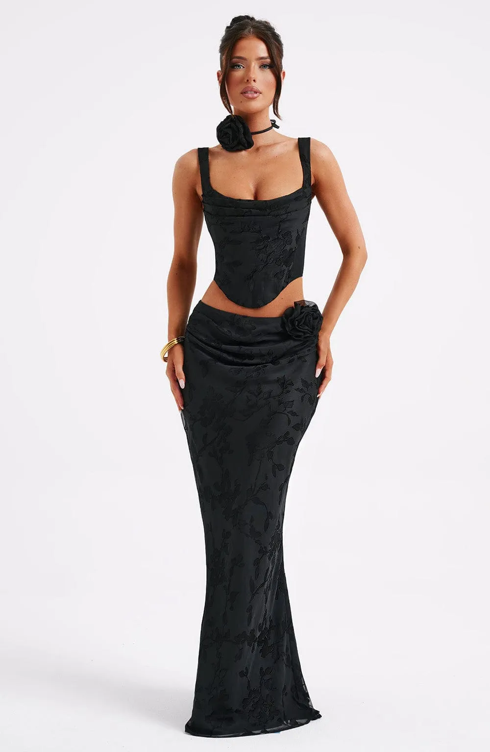 Elizabeth Maxi Skirt - Black