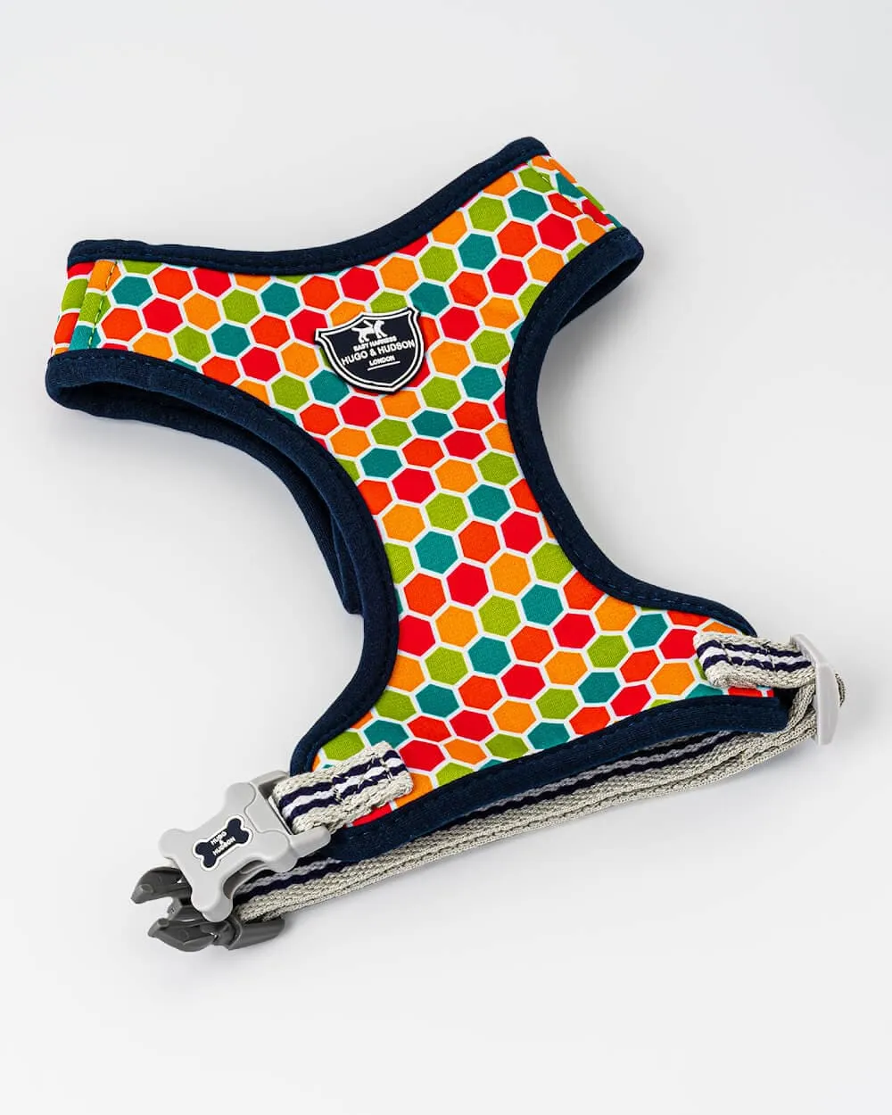 Fabric Dog Harness - Geometric Multi-colour