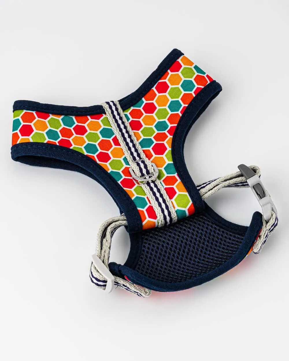 Fabric Dog Harness - Geometric Multi-colour