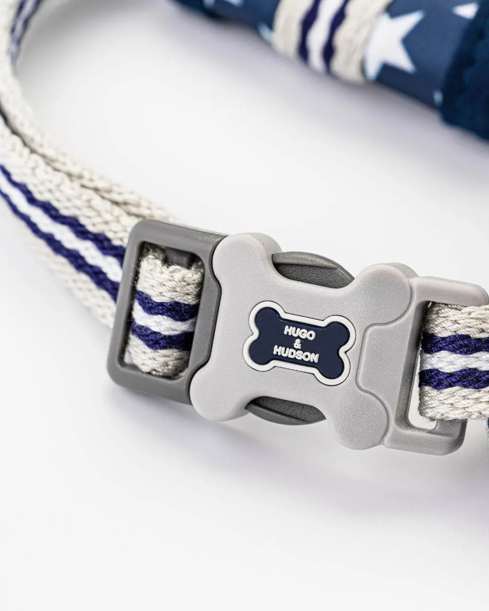 Fabric Dog Harness - Navy Star