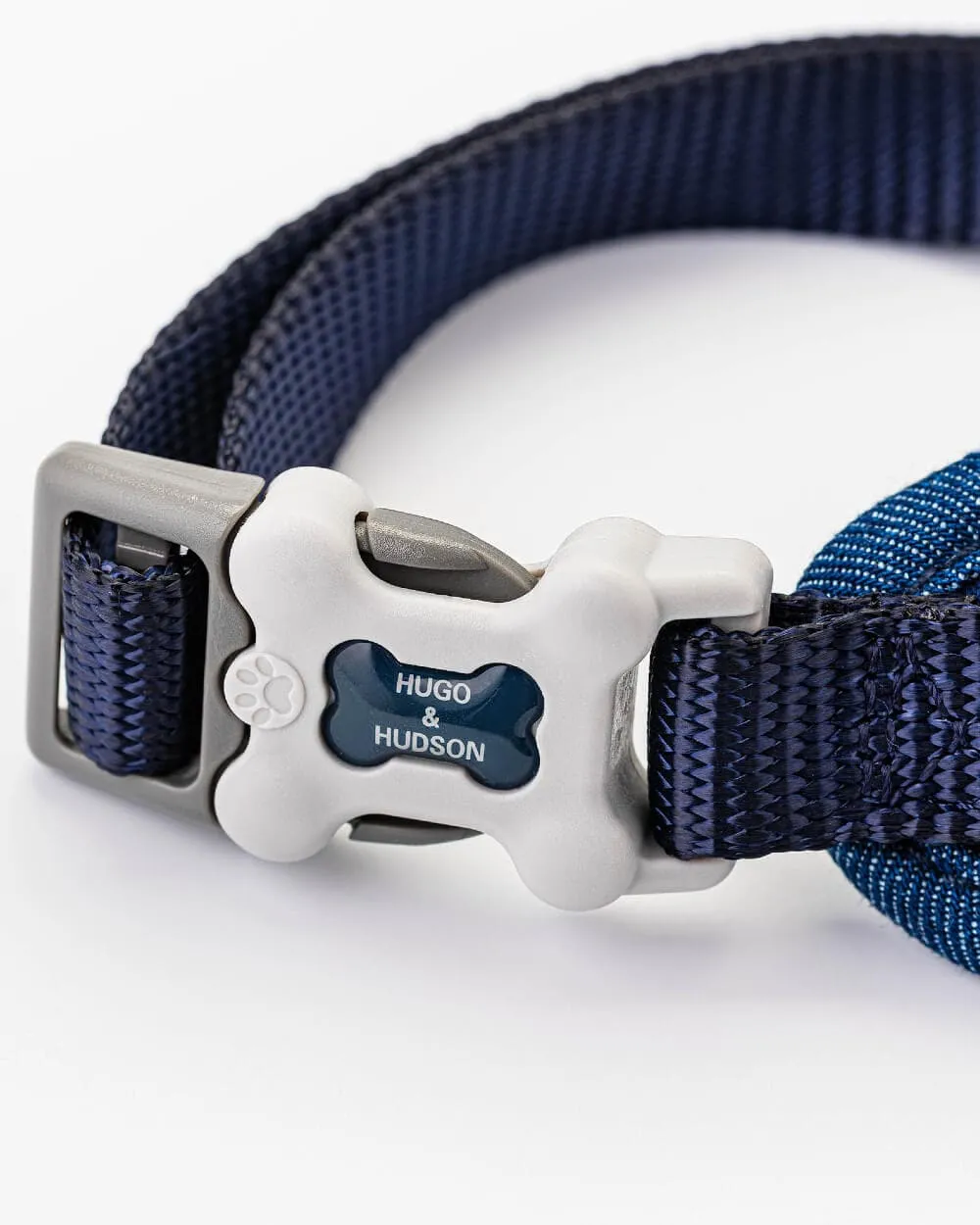 Fabric Dog Harness - Striped Navy