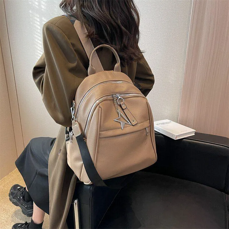 Fashion Women Cool Backpack RB541 Luxury Soft Leather School Bags