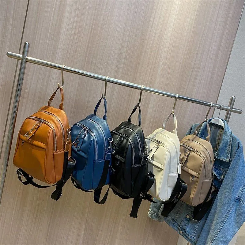 Fashion Women Cool Backpack RB541 Luxury Soft Leather School Bags