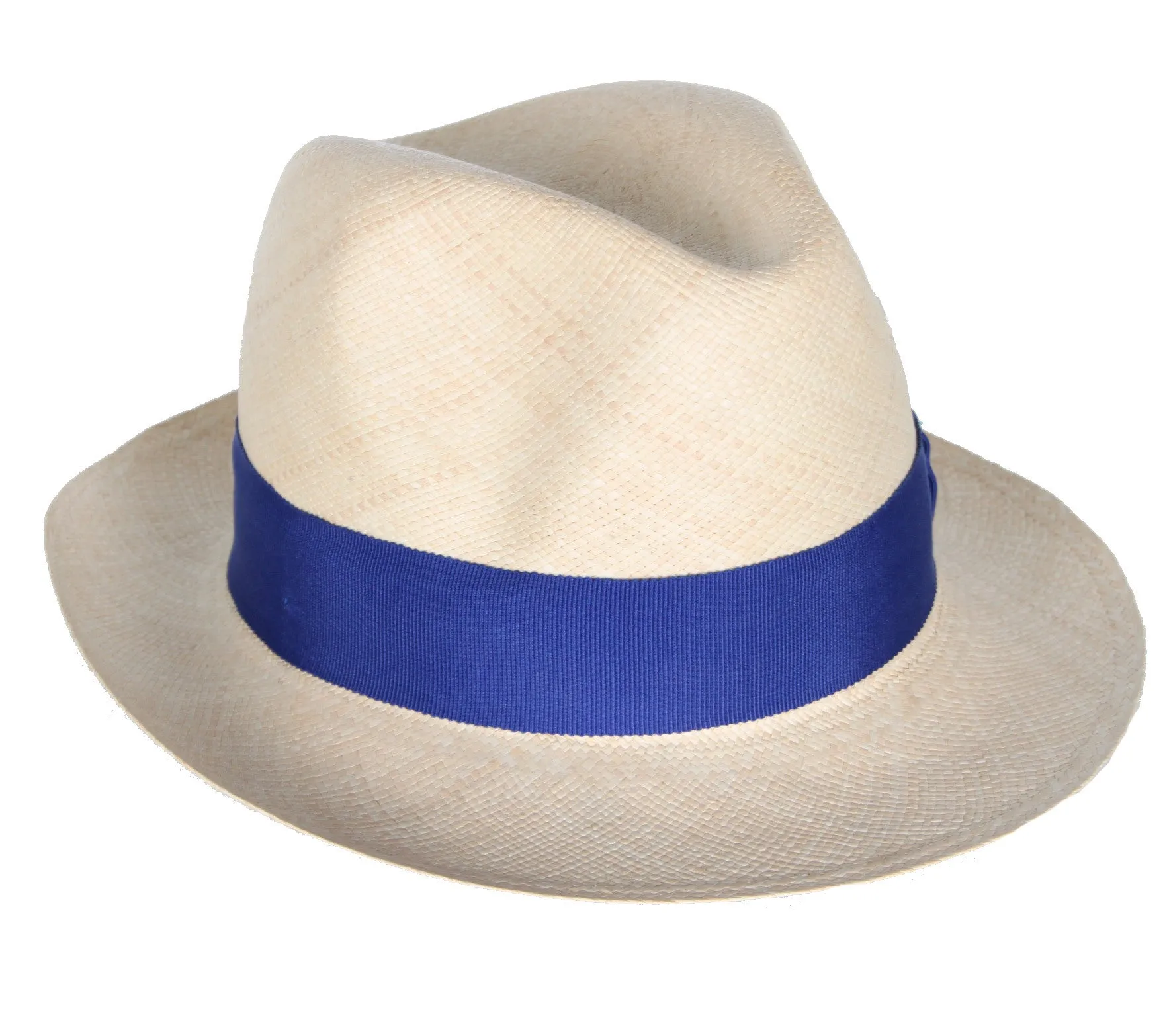 Fedora Hat, Natural/Blue