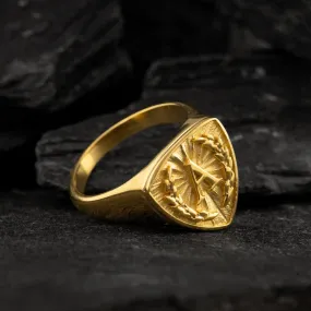 Gold Letter Ring