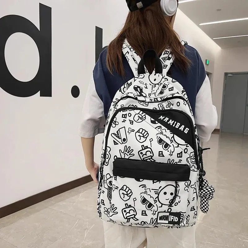 HBCB951 Cool Backpack - Graffiti Design Bookbag for Teens