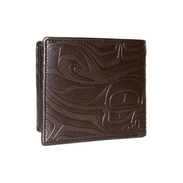 Leather Embossed Wallet - Spirit Wolf by Paul Windsor