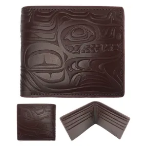 Leather Embossed Wallet - Spirit Wolf by Paul Windsor