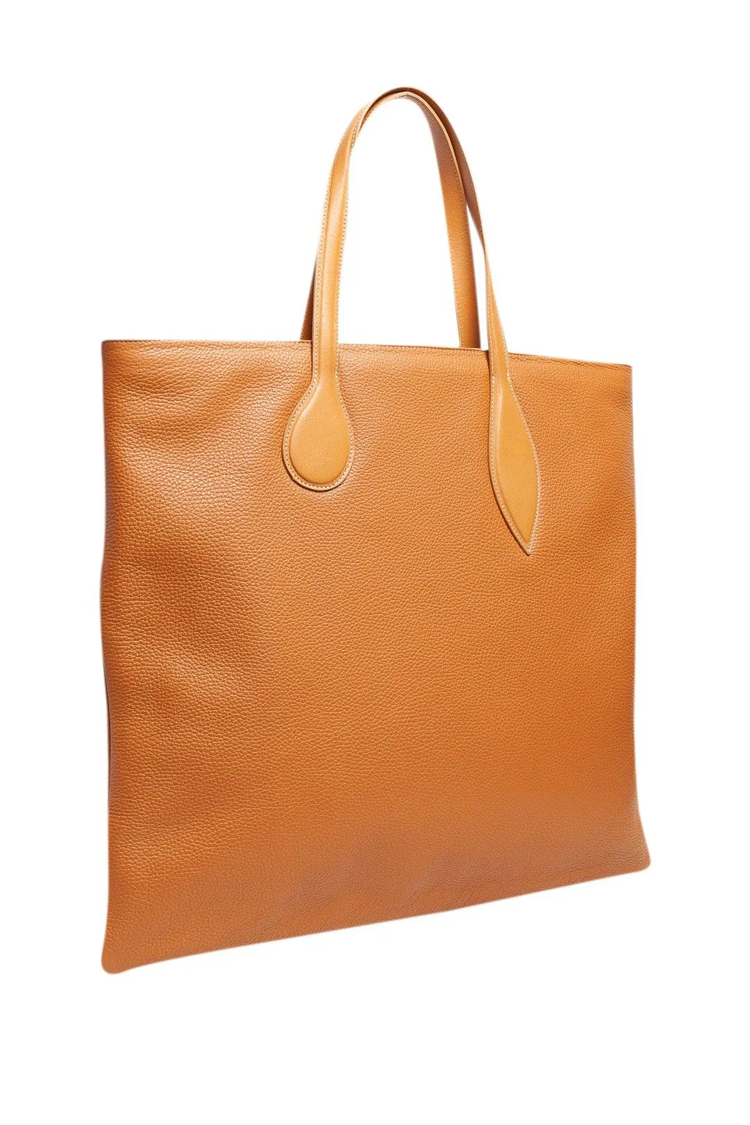 Leather tote bag