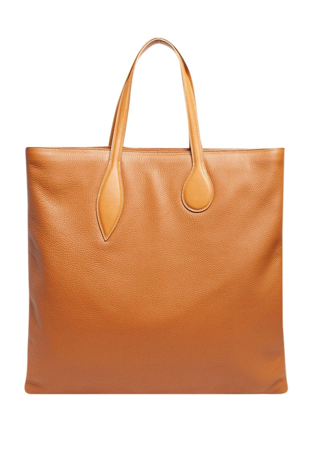 Leather tote bag