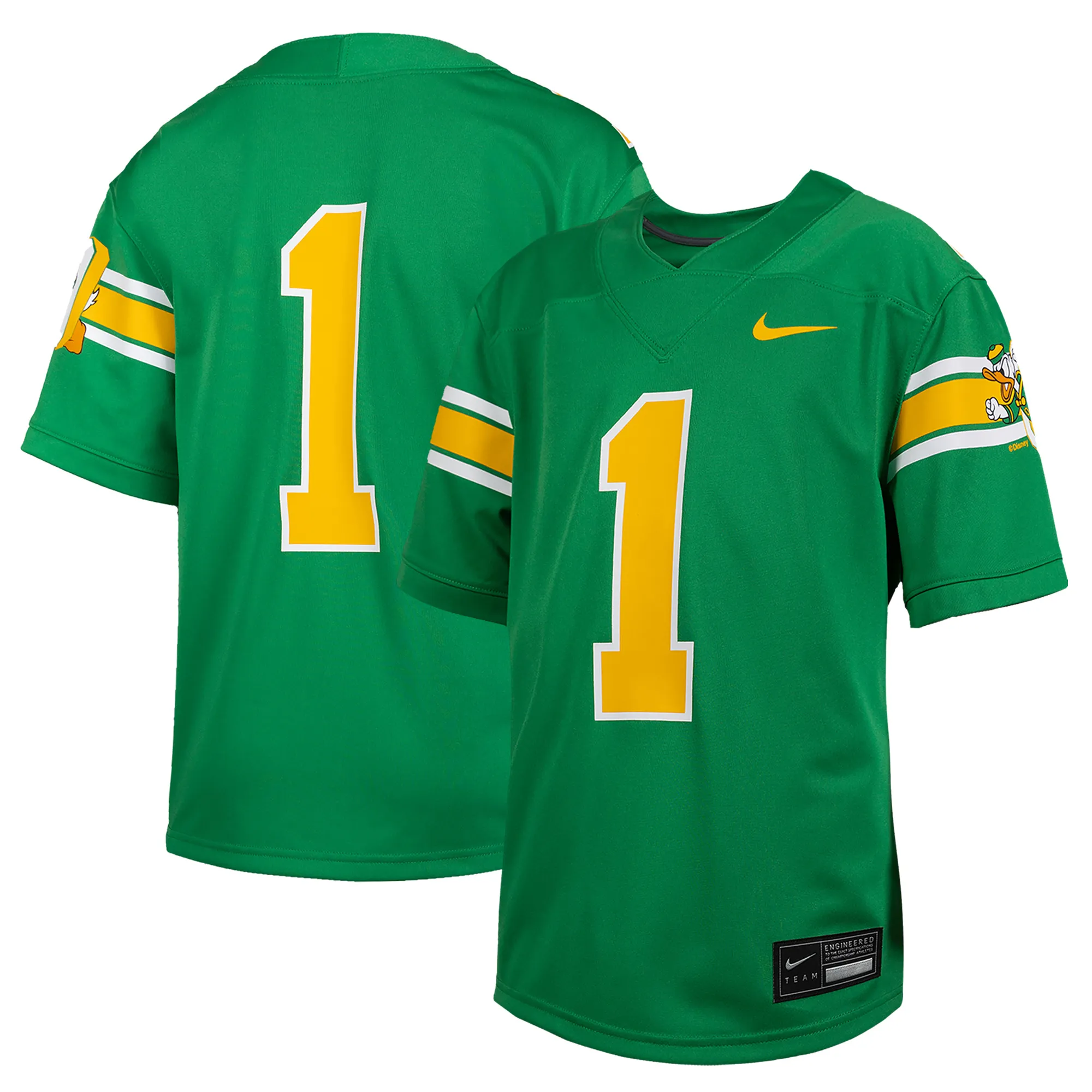 Lids Youth Nike #1 Green Oregon Ducks Game Jersey