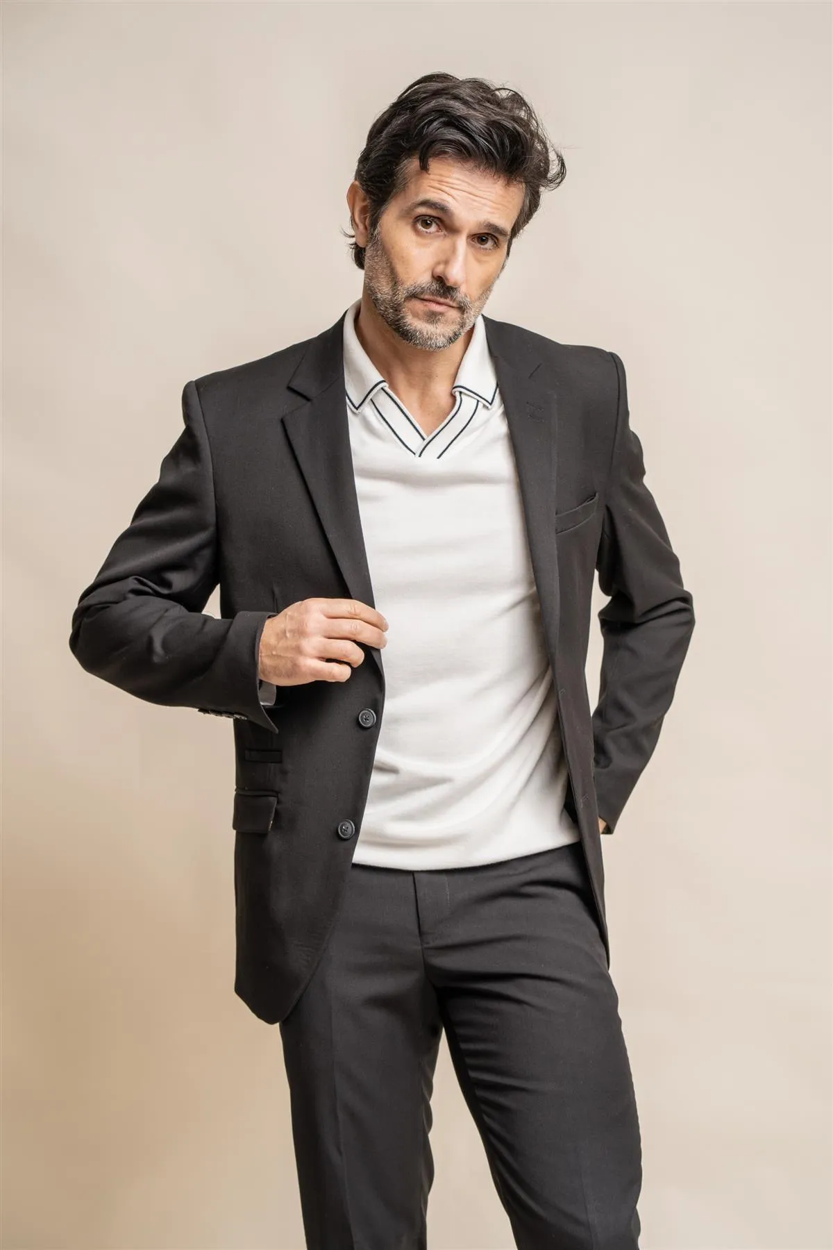 Marco Black Slim Fit Blazer