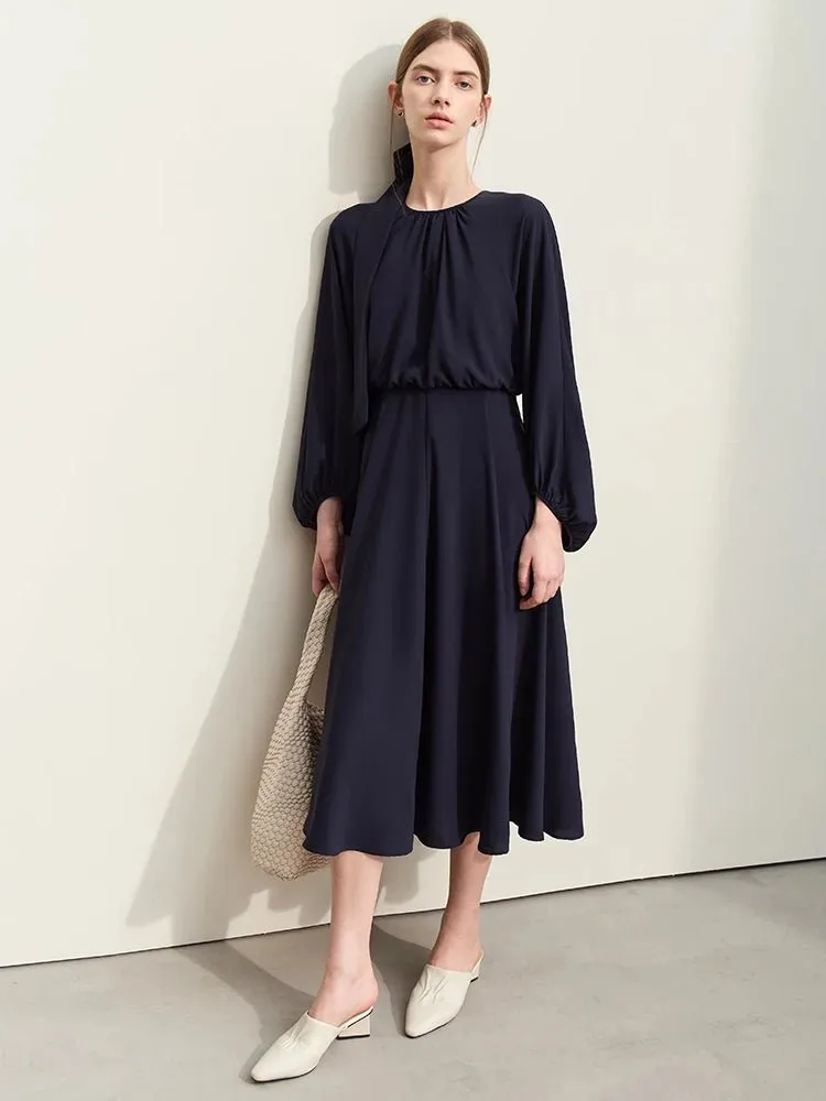 Minimalism 2024 Spring Women’s Chiffon Dress