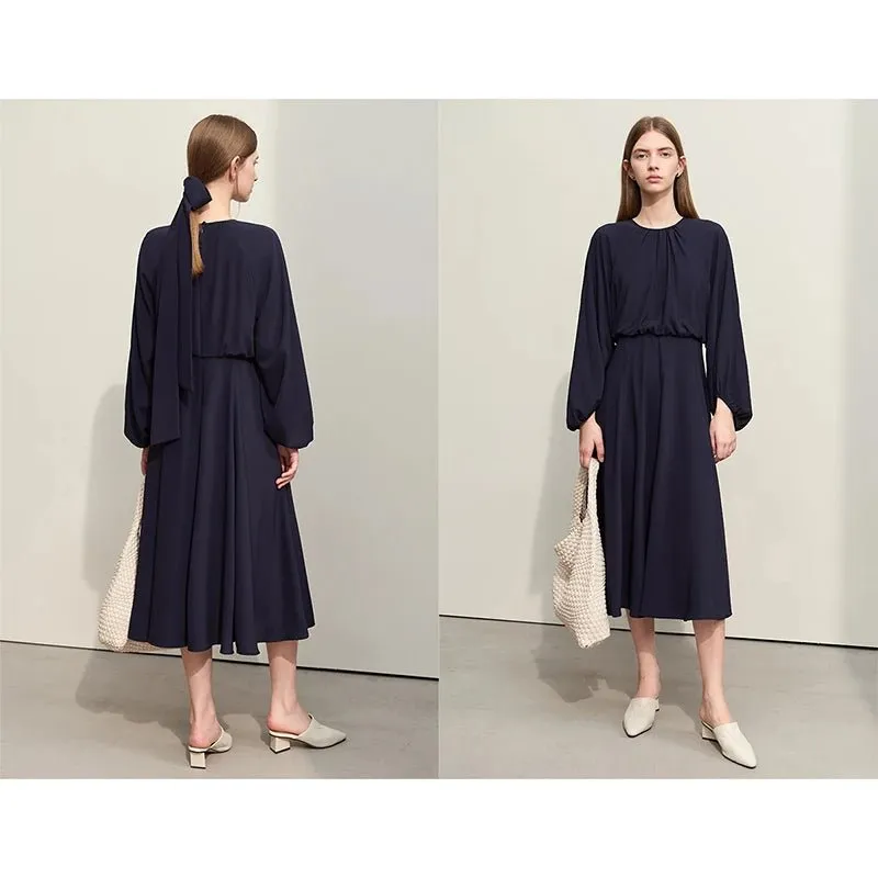 Minimalism 2024 Spring Women’s Chiffon Dress