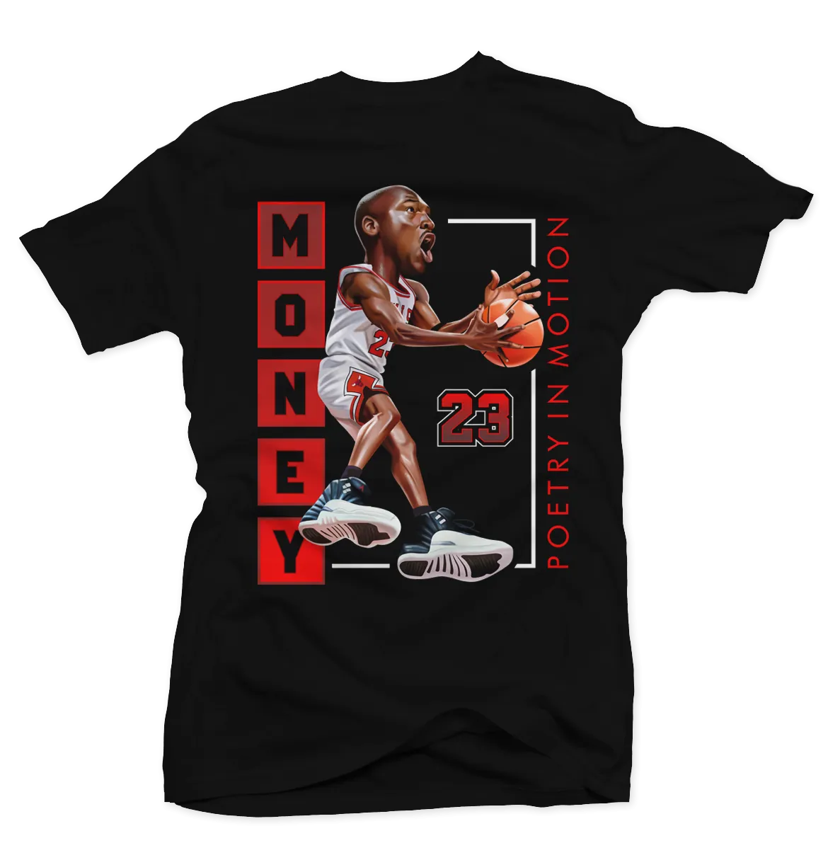 Mj Playoff 12 Poetry Black Tee