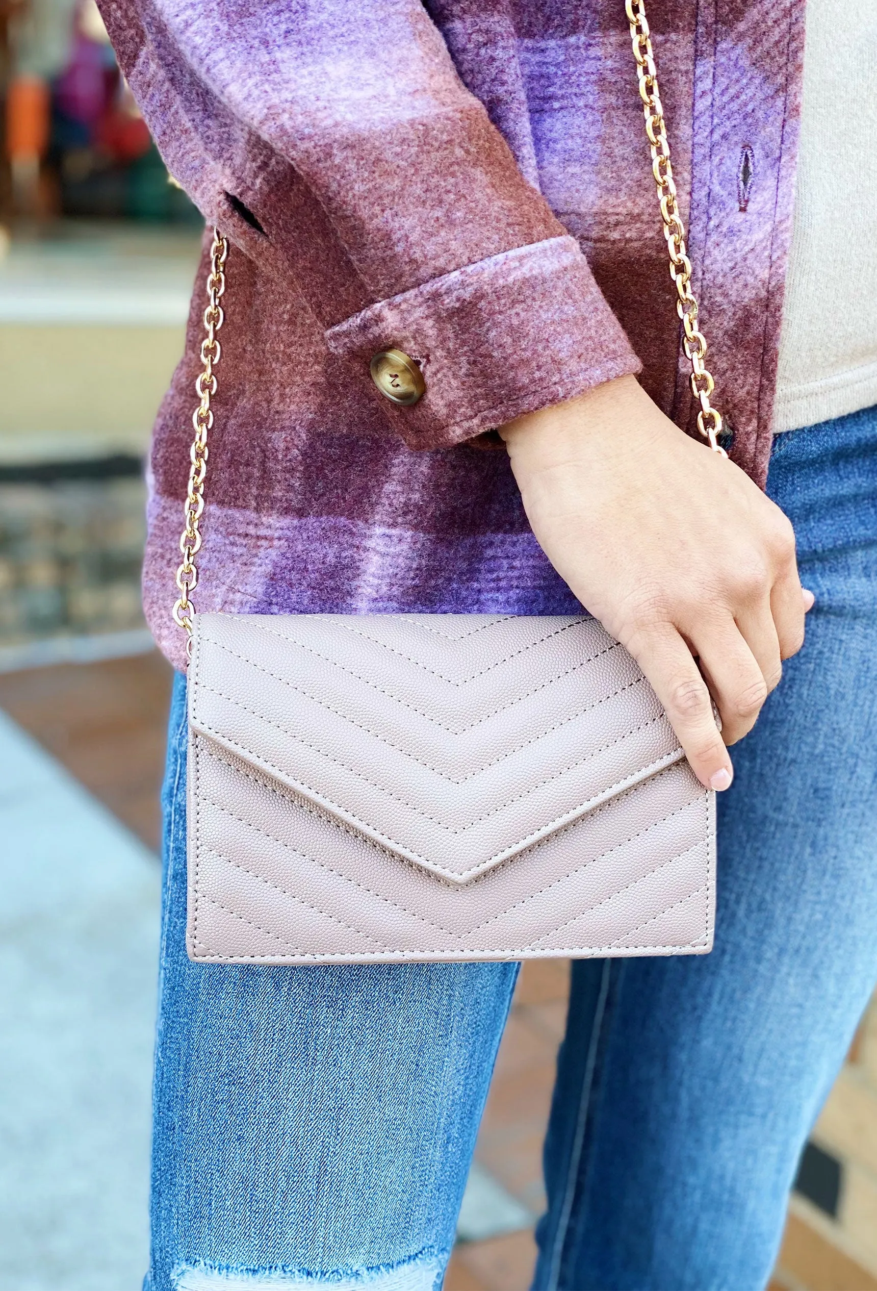 Muriel Crossbody in Taupe