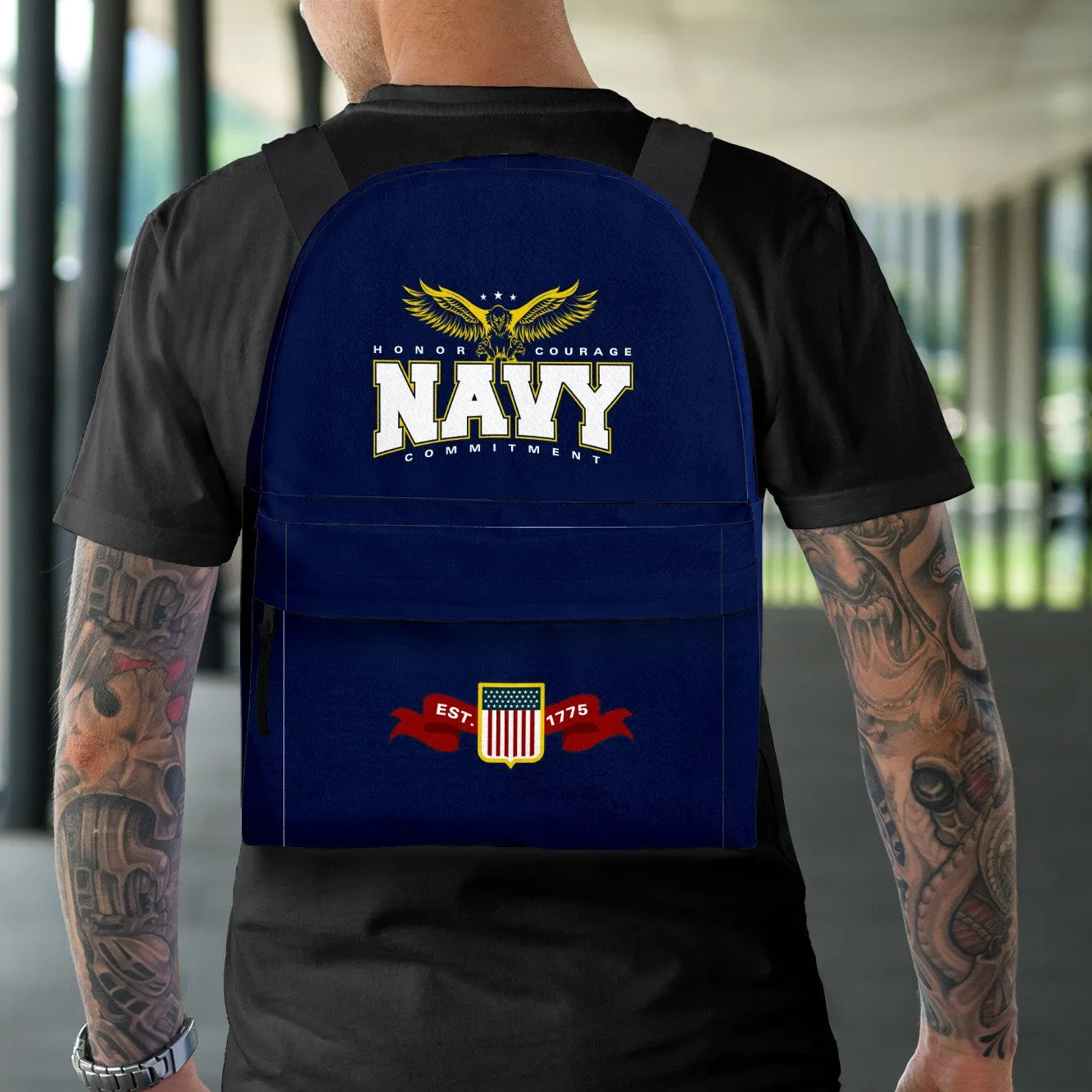 Navy Backpack