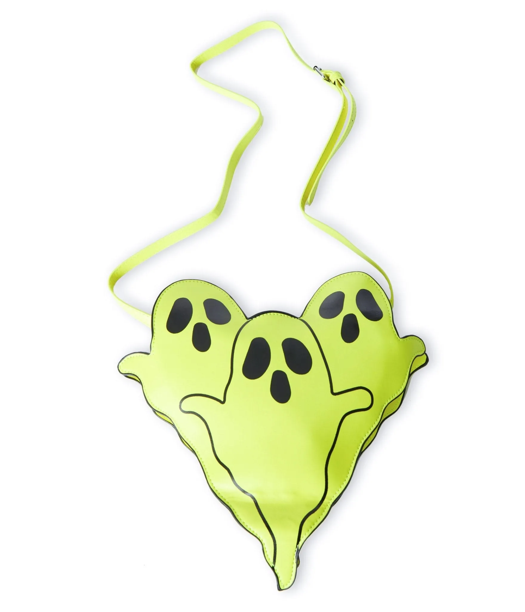 Neon Yellow Triple Ghost Crossbody Bag