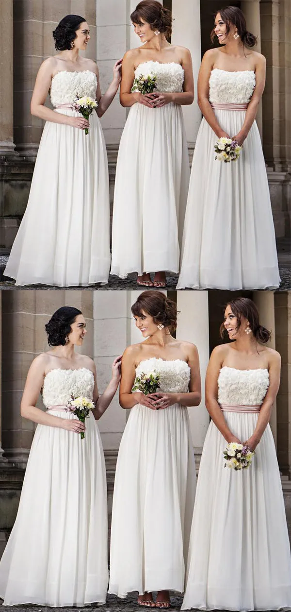 New Arrival Straight Chiffon Floor-length Long Bridesmaid Dresses.DB10585