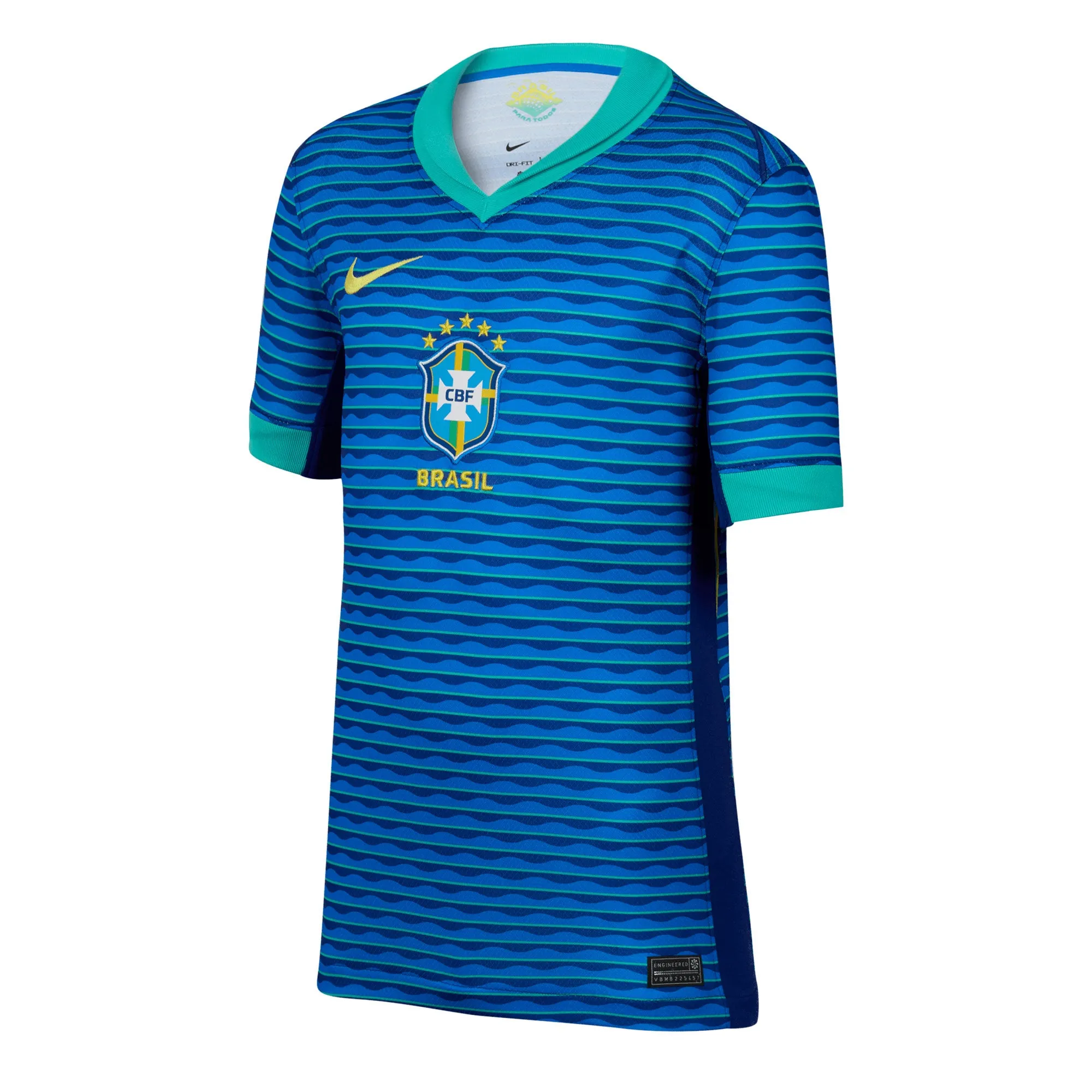 Nike Kids Brazil 2024/25 Away Jersey Blue/Green